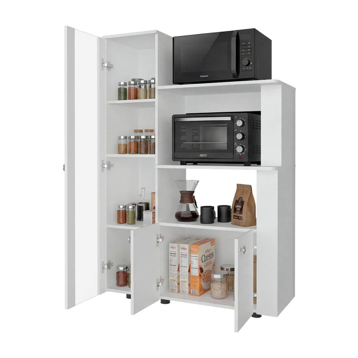 Alacena Aldan Blanco 96.2x142.5cm con Tres Puertas