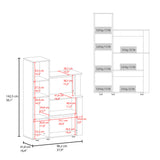 Alacena Aldan Blanco 96.2x142.5cm con Tres Puertas