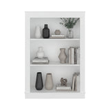 Estantería Classic Blanco 74.9x108.2cm Rectangular con Tres Compartimientos y con Dos Entrepaños