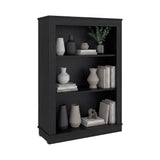 Estantería Classic Wengue 74.9x108.2cm Rectangular con Tres Compartimientos y con Dos Entrepaños