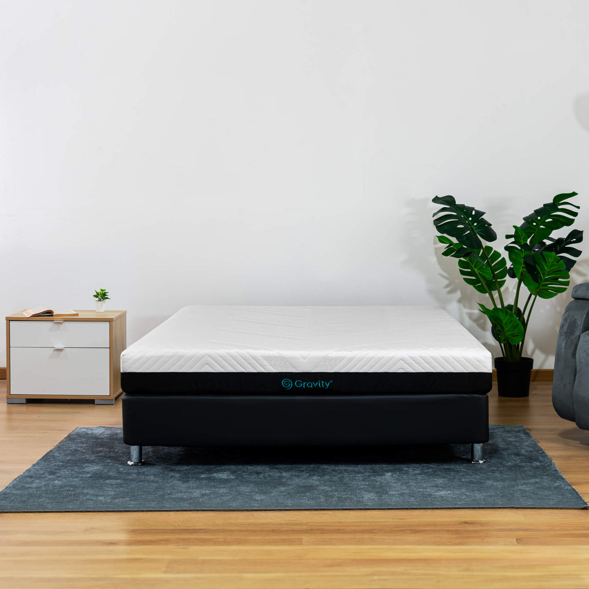 Colchón Enrollado Gravity E18 Blanco Semidoble 120 X 190 Cm Ortopedico Firmeza Firme