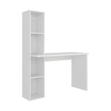 Escritorio con Biblioteca Aston Blanco 120.3x145.8cm Moderno