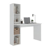 Escritorio con Biblioteca Aston Blanco 120.3x145.8cm Moderno