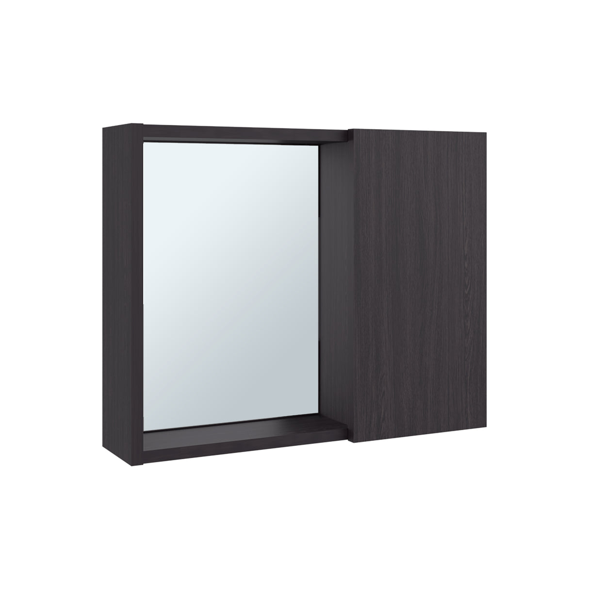 Gabinete de Baño Alessi Wengue 50.5x40.3cm con Una Puerta y con Espejo