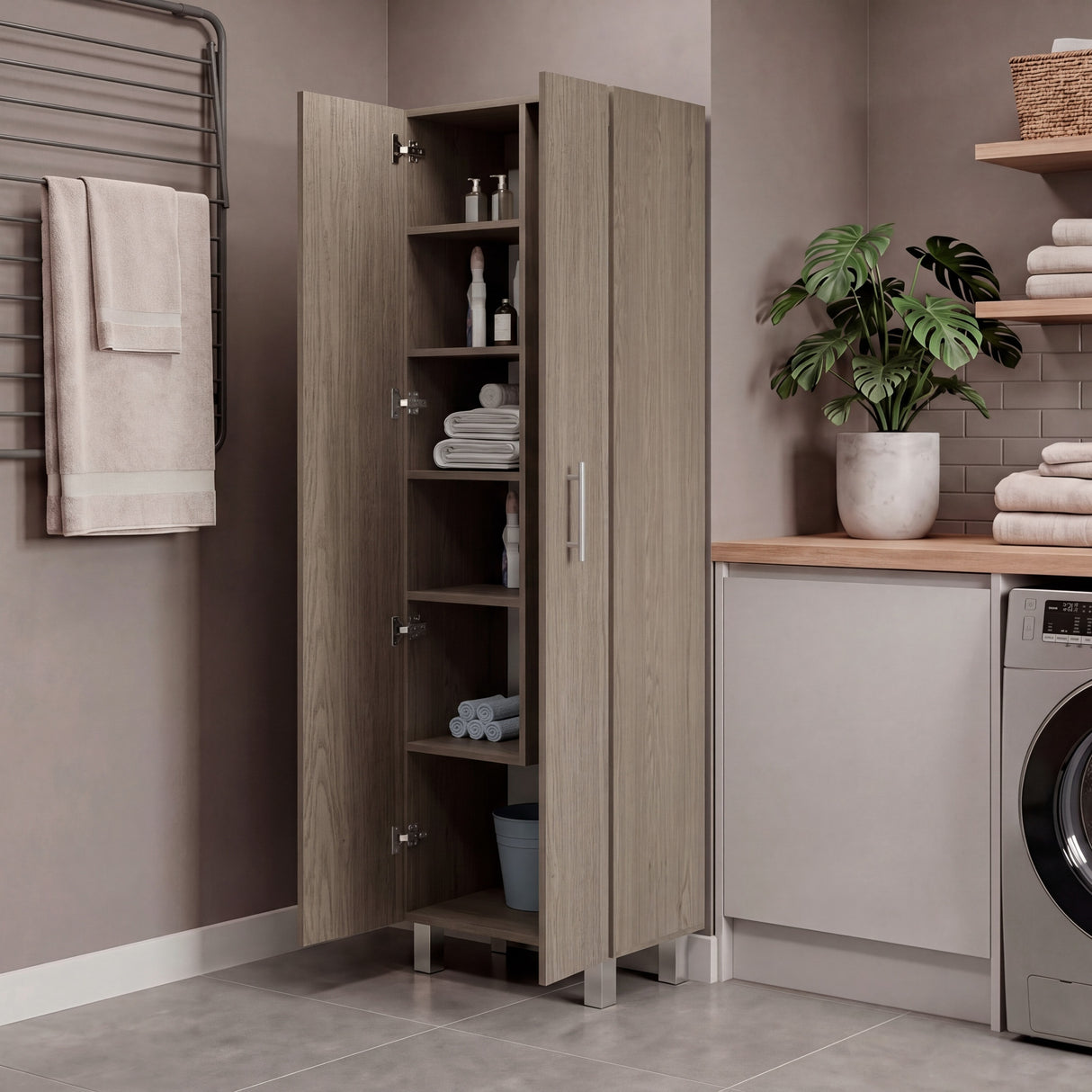 Mueble de Aseo Nala Cannolo 51.2x181.2cm con Dos Puertas