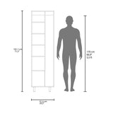 Mueble de Aseo Nala Nogal 51.2x181.2cm con Dos Puertas