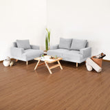 Sala Lisboa Plata y Matiz Natural 137x84cm de Tres Puestos y con Apoya Brazos