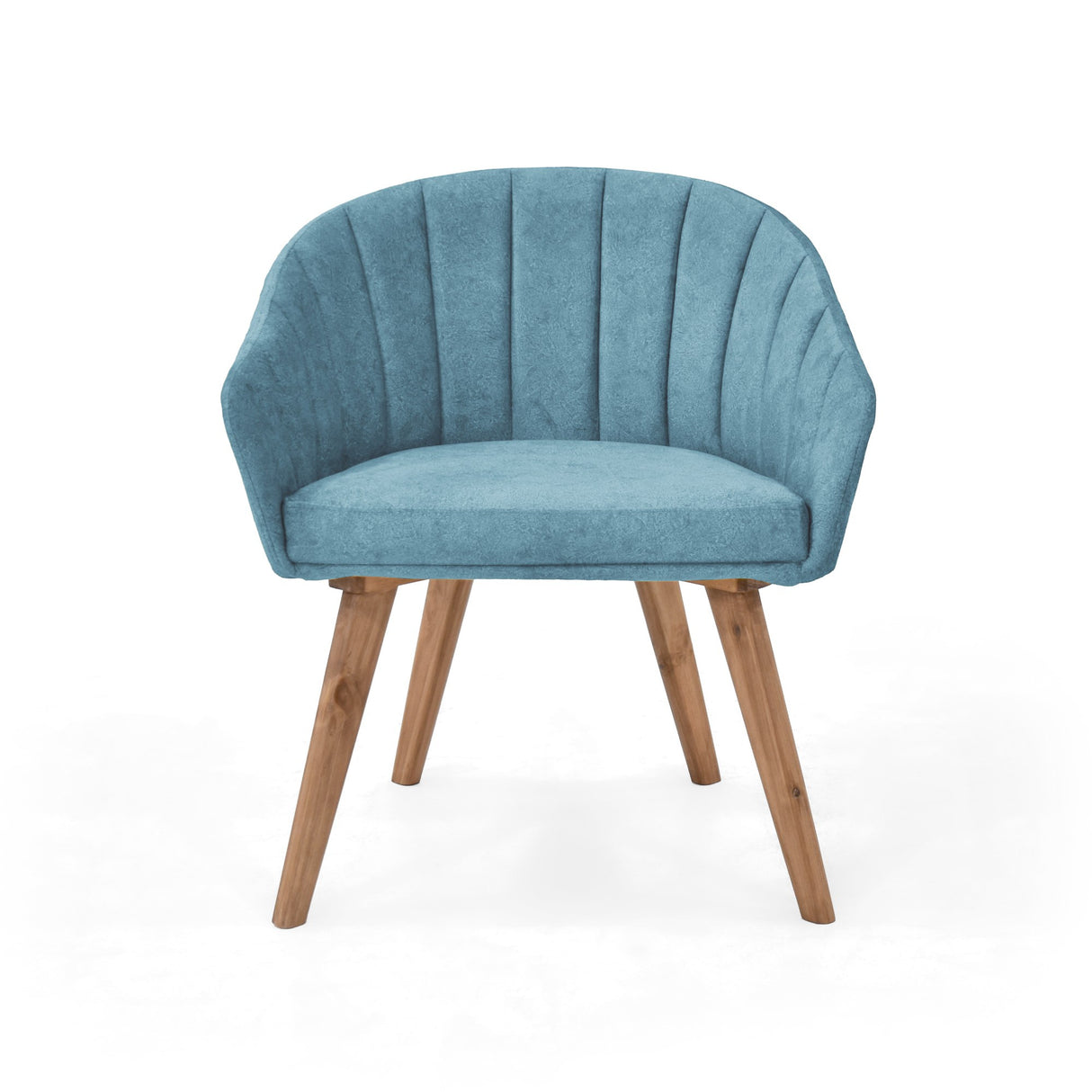 Poltrona Shanghai Turquesa y Matiz Caoba 69x77cm de Un Puestos y con Apoya Brazos