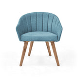 Poltrona Shanghai Turquesa y Matiz Caoba 69x77cm de Un Puestos y con Apoya Brazos