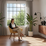 Poltrona Shanghai Mostaza y Matiz Caoba 69x77cm de Un Puestos y con Apoya Brazos