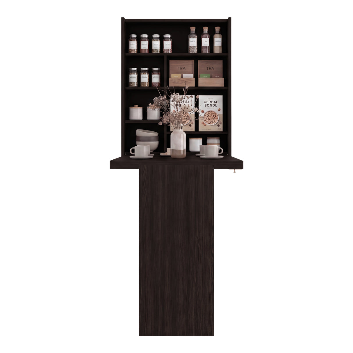 Bar Vatta Nogal 60x80cm con Siete Compartimientos