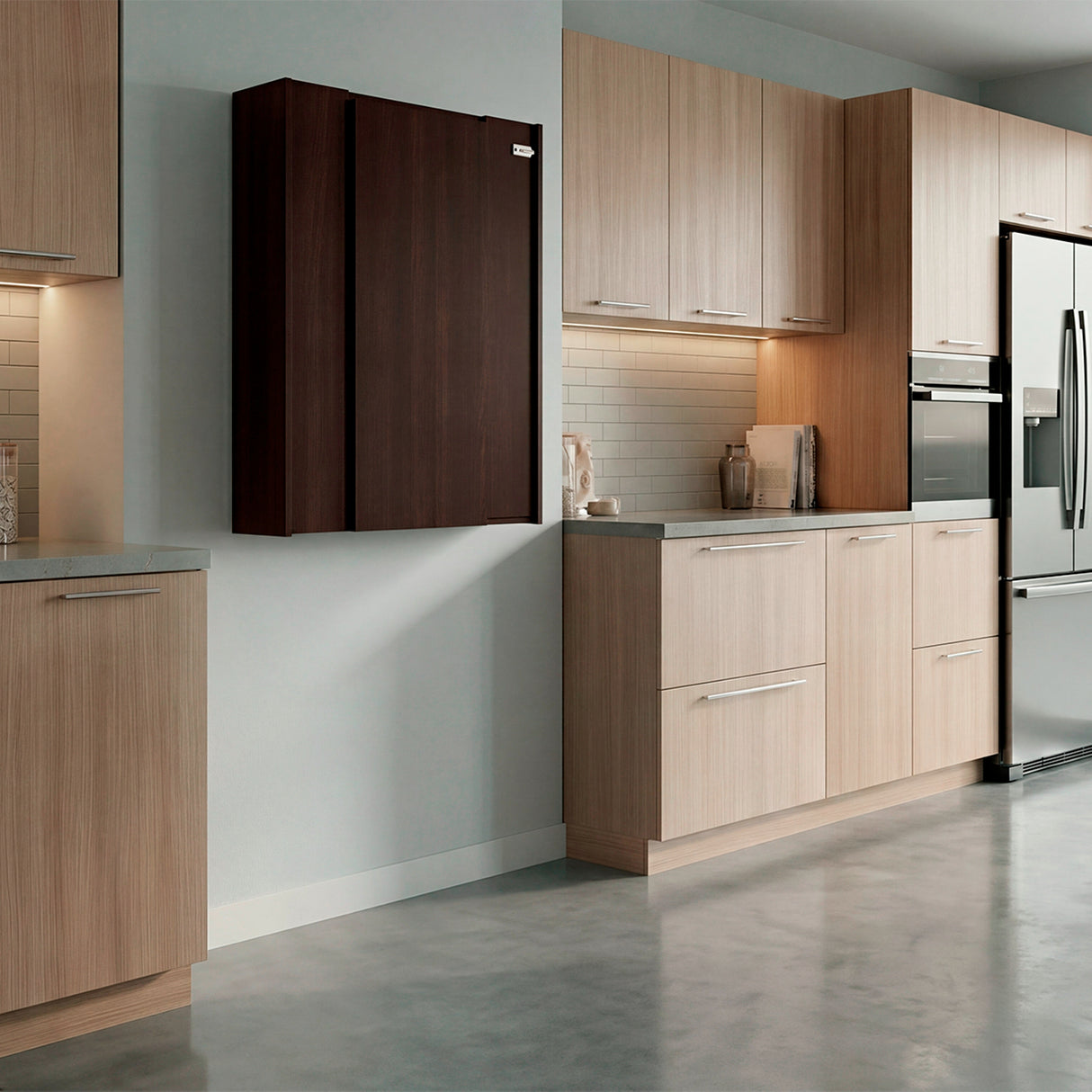 Bar Vatta Nogal 60x80cm con Siete Compartimientos