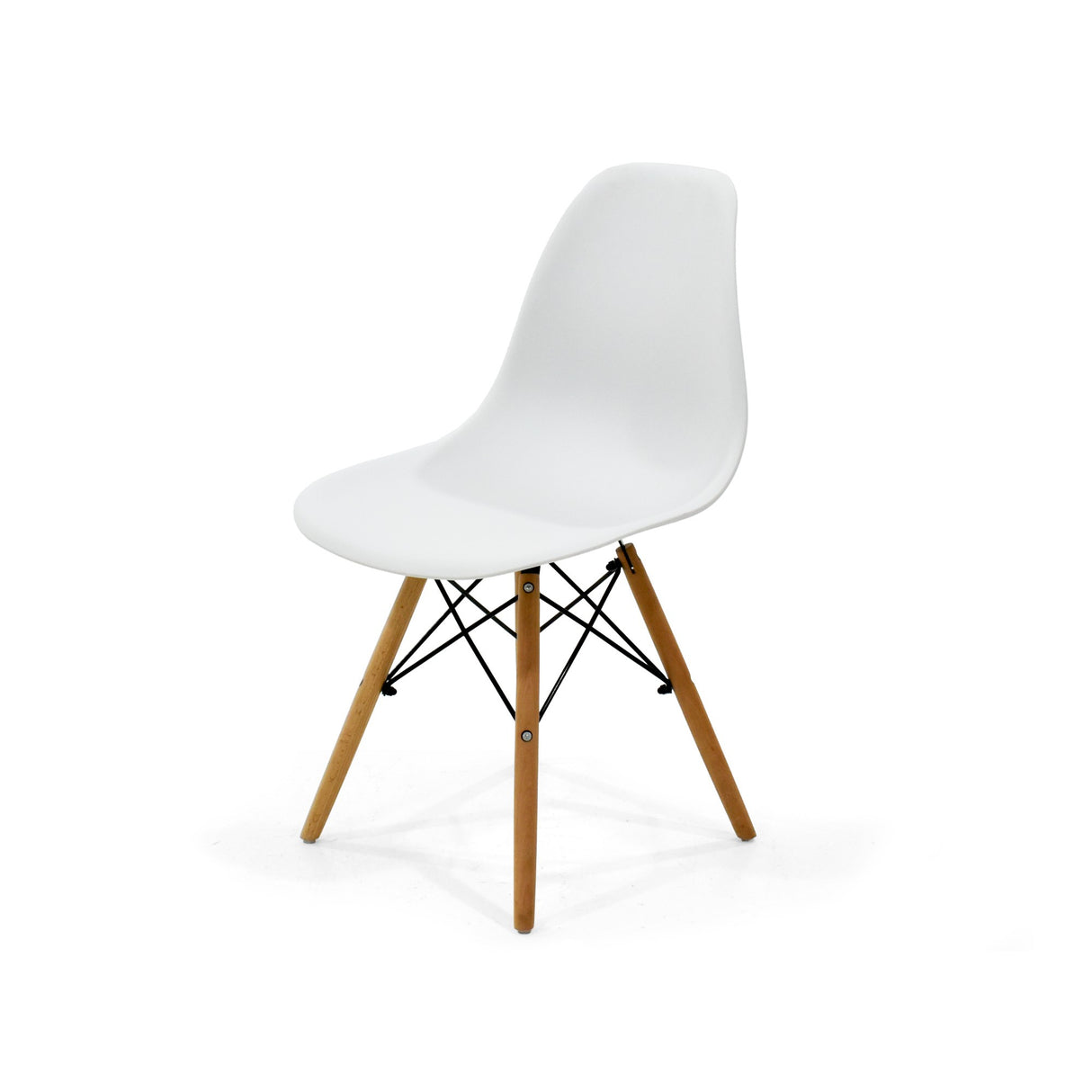 Juego de comedor Belfast Blanco y Matiz Natural 120x72cm Rectangular de Patas Cuatro Puestos con Cuatro Sillas