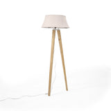 Lámpara de Piso Reims Beige y Matiz Natural 55x155cm para una Bombilla LED sin Bombilla