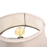Lámpara de Piso Reims Beige y Matiz Natural 55x155cm para una Bombilla LED sin Bombilla