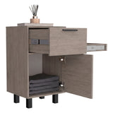 Mesa de Noche Secret Z 81 Cannolo 41x70cm con Dos Cajones y con Una Puerta