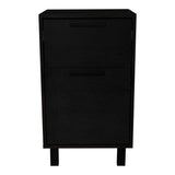 Mesa de Noche Secret Z 81 Wengue 41x70cm con Dos Cajones y con Una Puerta