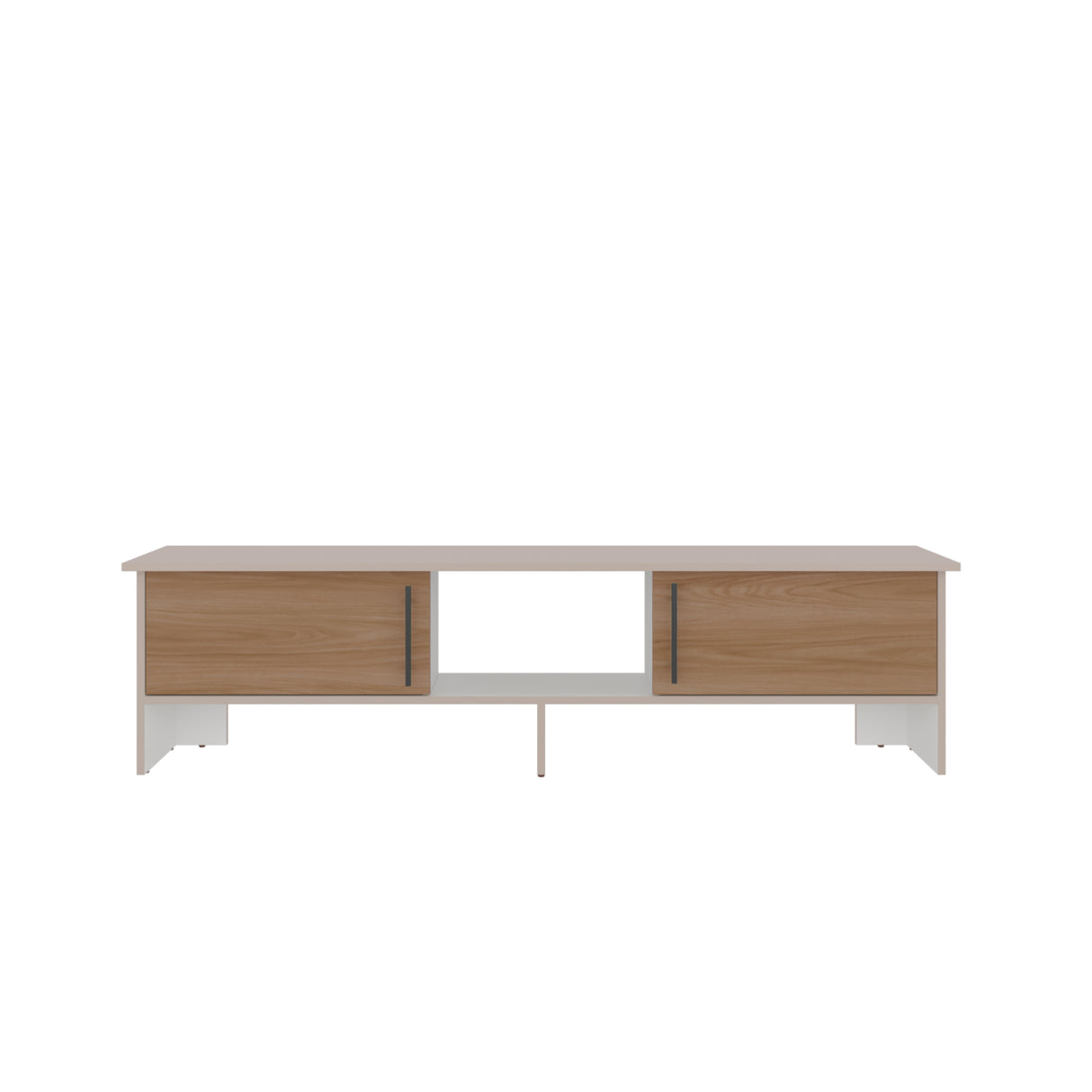Rack de TV Dago Capri y Fresno 160x41.8cm para TV Hasta 65" Pulgadas con Un Compartimiento