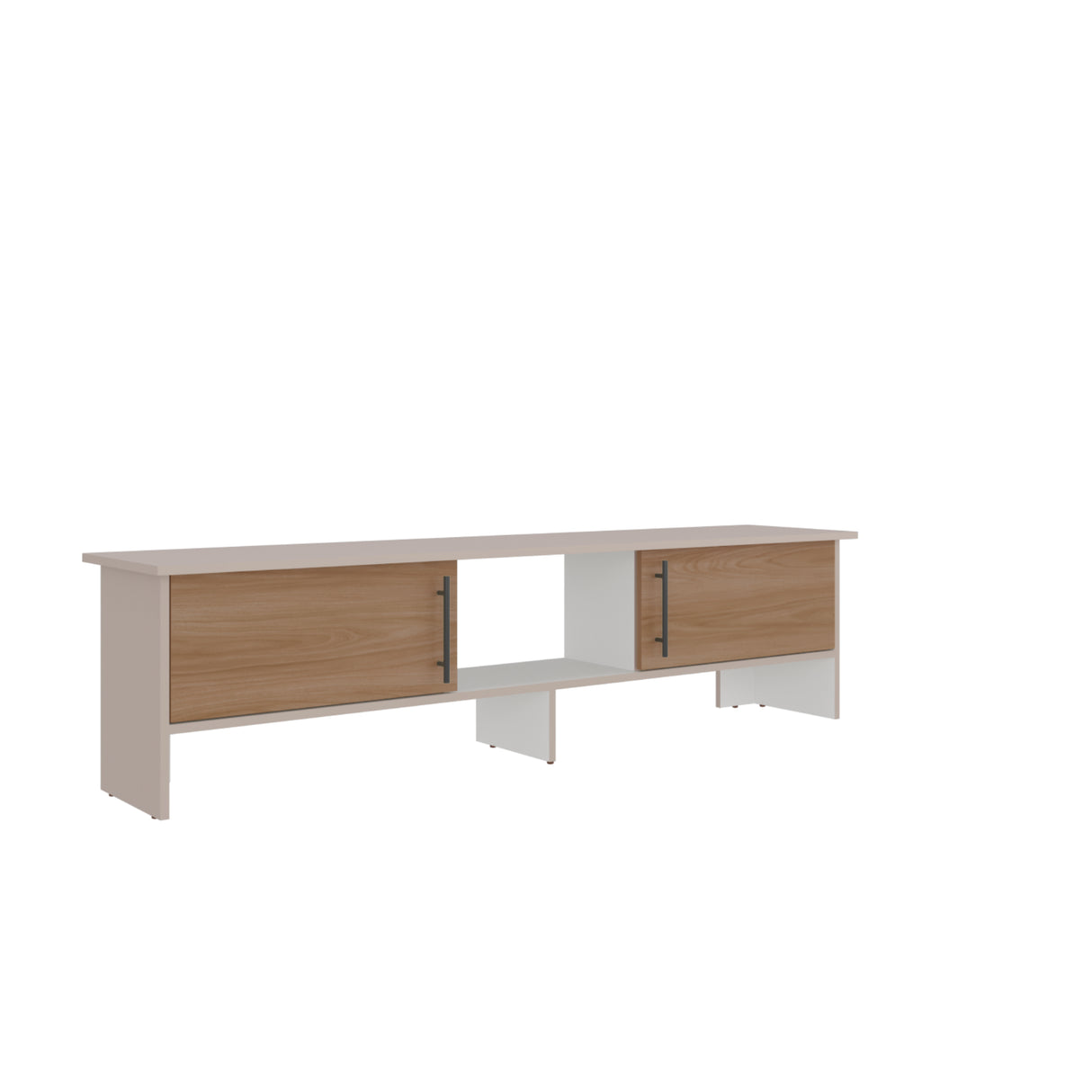 Rack de TV Dago Capri y Fresno 160x41.8cm para TV Hasta 65" Pulgadas con Un Compartimiento
