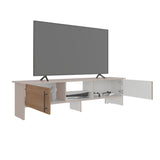 Rack de TV Dago Capri y Fresno 160x41.8cm para TV Hasta 65" Pulgadas con Un Compartimiento