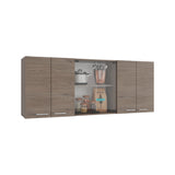 Mueble Superior de Cocina Cannolo 150x60cm con Seis Puertas y con Dos Entrepaños