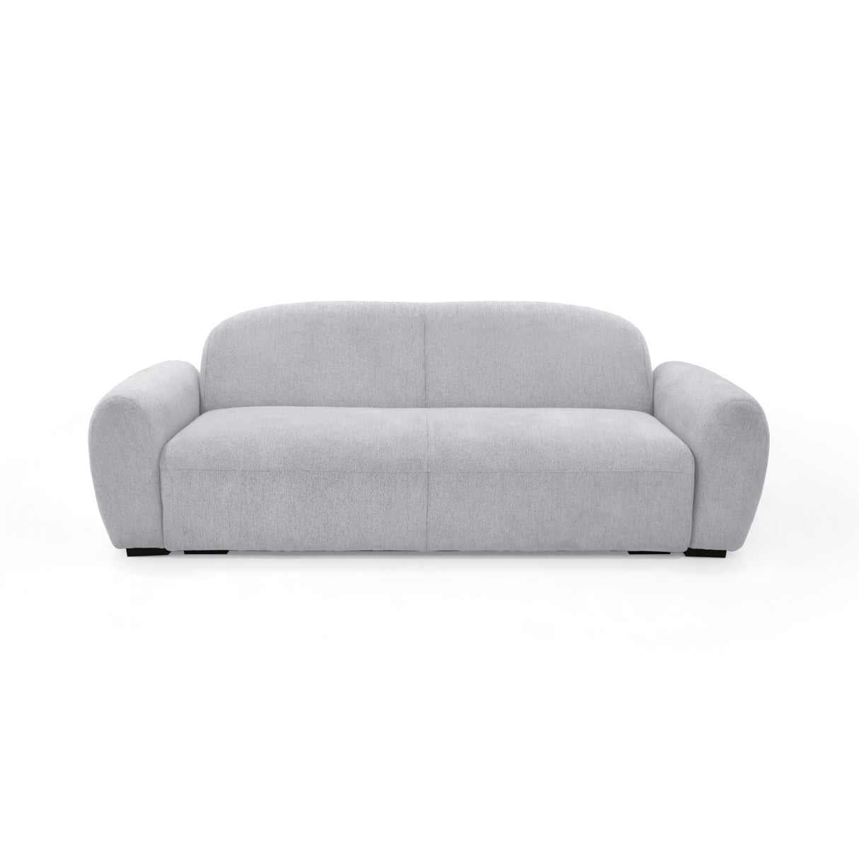 Sofacama Auren Plata y Matiz Wengue 240x85cm de Tres Puestos Reclinable con Apoya Brazos