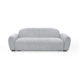 Sofacama Auren Plata y Matiz Wengue 240x85cm de Tres Puestos Reclinable con Apoya Brazos