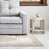 Mesa Auxiliar Kobe Blanco y Oasis 40x40cm Circular con Patas