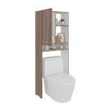 Optimizador de Baño Bath Avellana y Blanco 63.1x160.8cm con Un Cajón y un Entrepaño
