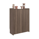 Escritorio Plegable Lesli Avellana 63.6x85.6cm con Organizador de Libros