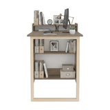 Escritorio Plegable Lesli Cannolo 63.6x85.6cm con Organizador de Libros