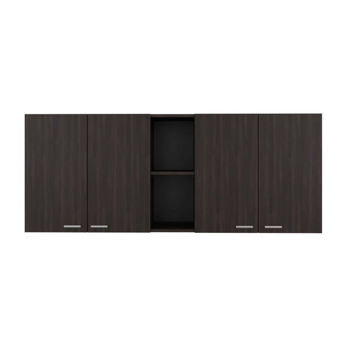 Gabinete de Cocina Portofino Nogal 150x60cm con Cuatro Puertas y con Dos Entrepaños