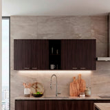 Gabinete de Cocina Portofino Nogal 150x60cm con Cuatro Puertas y con Dos Entrepaños