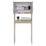 Ahorrador de Espacio para Baño Siena Cartagena y Blanco 63.1x160cm con Un Entrepaño