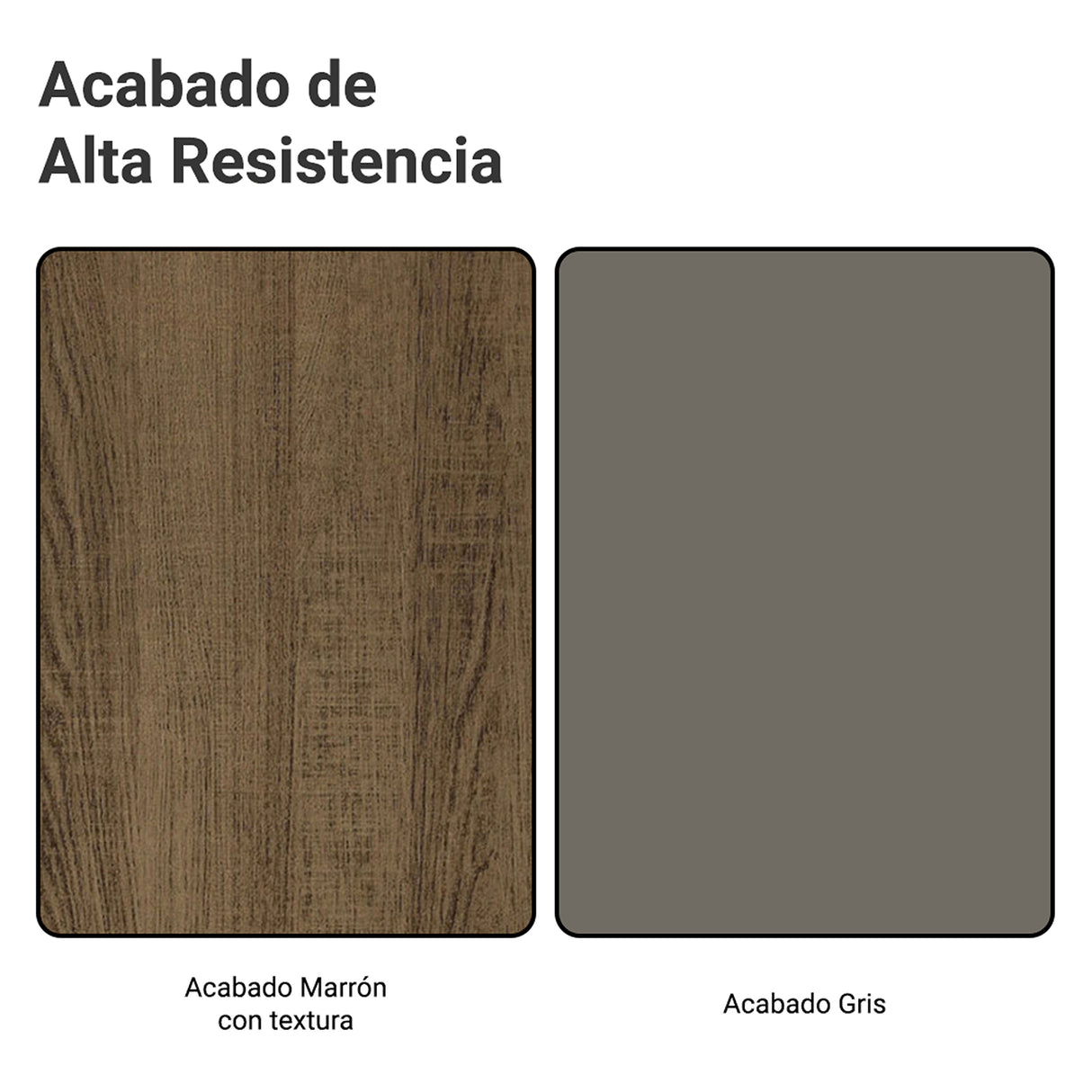 Rack de TV Vik Marrón y Gris 218x52cm para TV Hasta 80 Pulgadas con Cinco Cajones