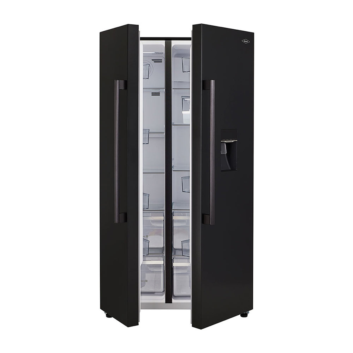 Nevecón Haceb Inverter Negro 91x177cm No Frost de 529 Litros con Dispensador de Agua y con Pantalla Digital