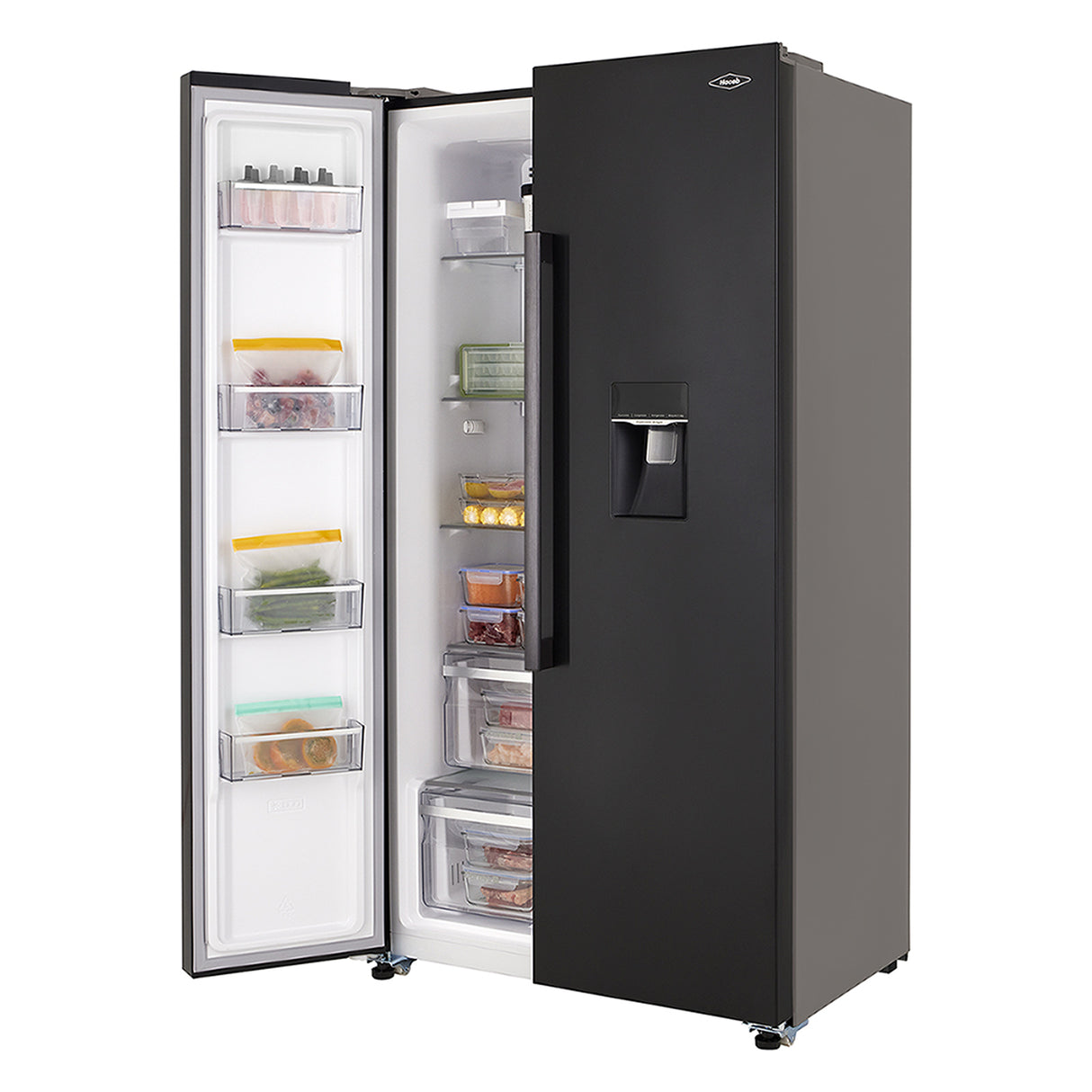 Nevecón Haceb Inverter Negro 91x177cm No Frost de 529 Litros con Dispensador de Agua y con Pantalla Digital
