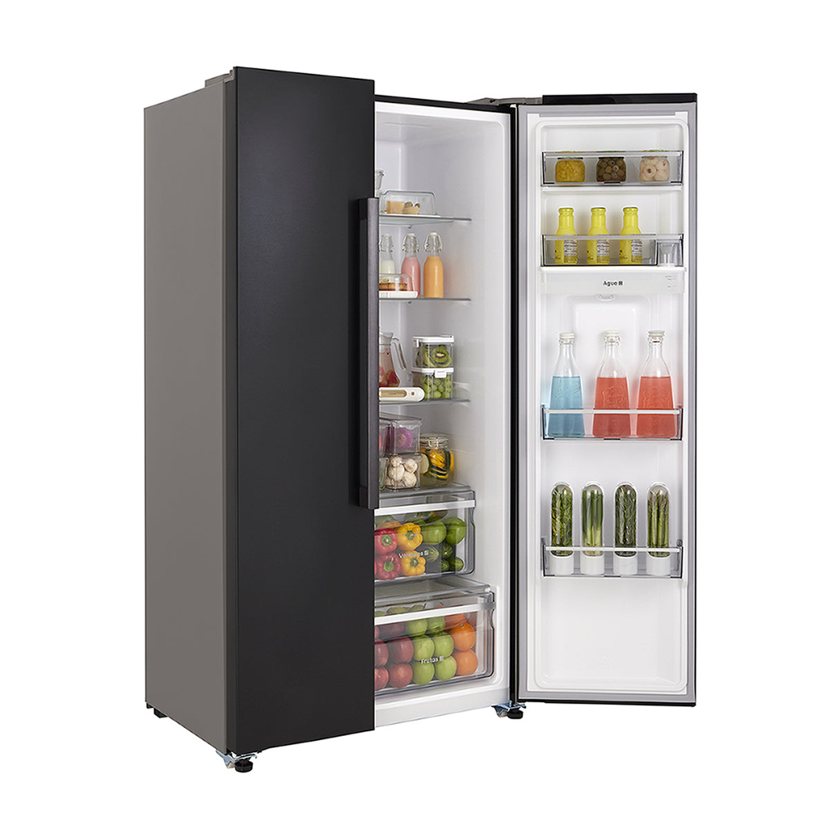 Nevecón Haceb Inverter Negro 91x177cm No Frost de 529 Litros con Dispensador de Agua y con Pantalla Digital