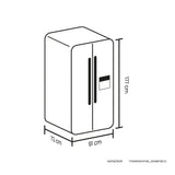 Nevecón Haceb Inverter Negro 91x177cm No Frost de 529 Litros con Dispensador de Agua y con Pantalla Digital