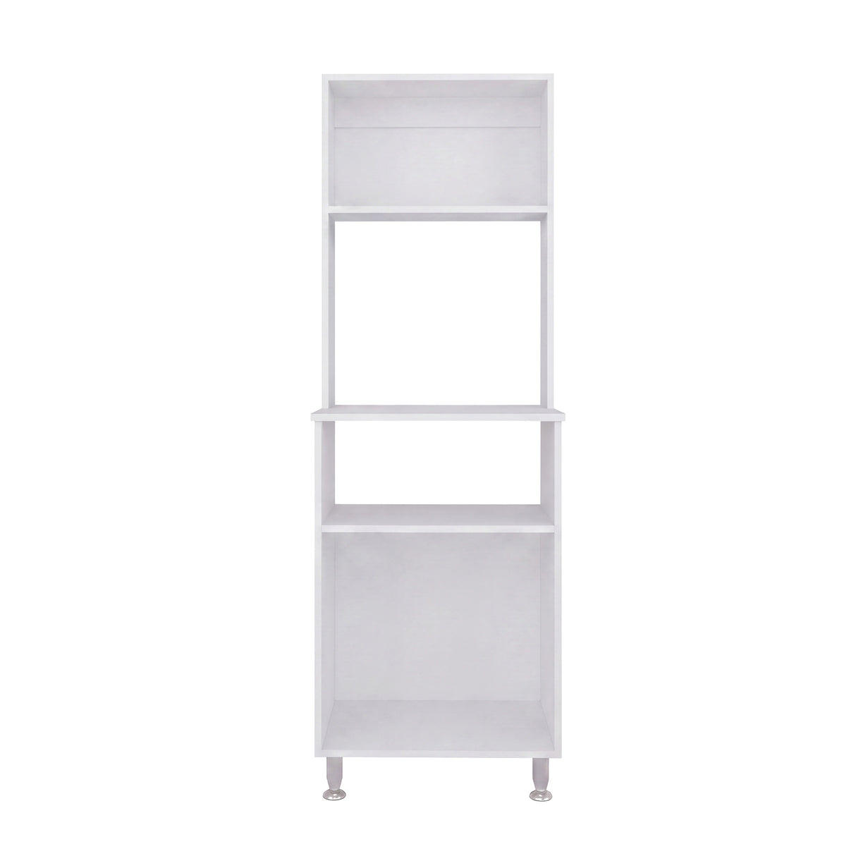 Alacena Fenix Blanco y Cartagena 54x160cm sin Cajones y con Cuatro Puertas