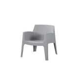Silla para Exteriores Coron Gris 62.5x73cm con Apoya Brazos y con Espaldar
