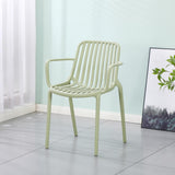 Silla para Exteriores Parma Verde 57x80cm Apilable con Apoya Brazos y con Espaldar