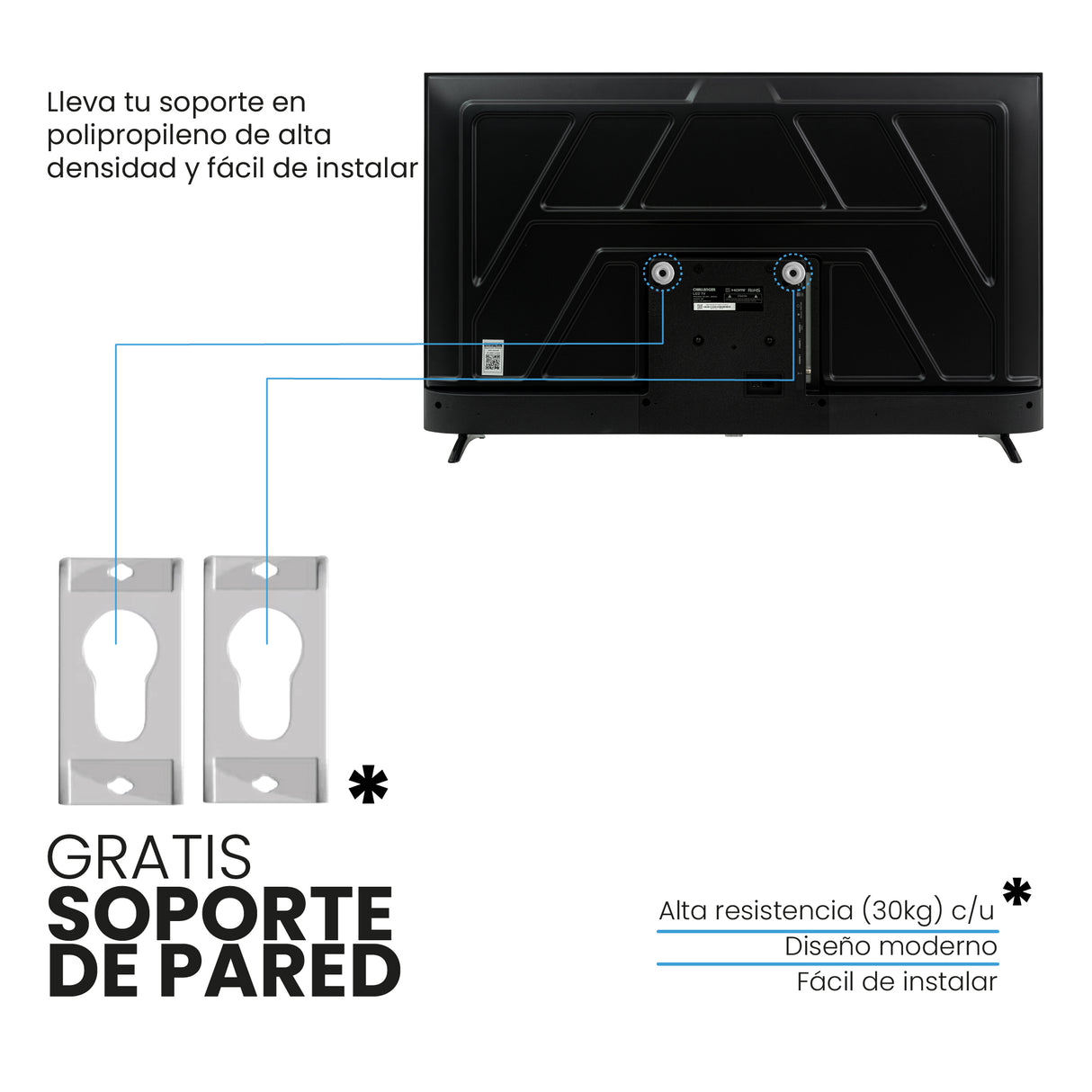 Televisor Smart Challenger Roku Negro 89.2x51.5cm de 40" Pulgadas Full HD con Wifi Integrado y con Bluetooth