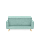 Sofá Barza Aqua Dicosta y Matiz Natural 150x82cm de Dos Puestos con Apoya Brazos