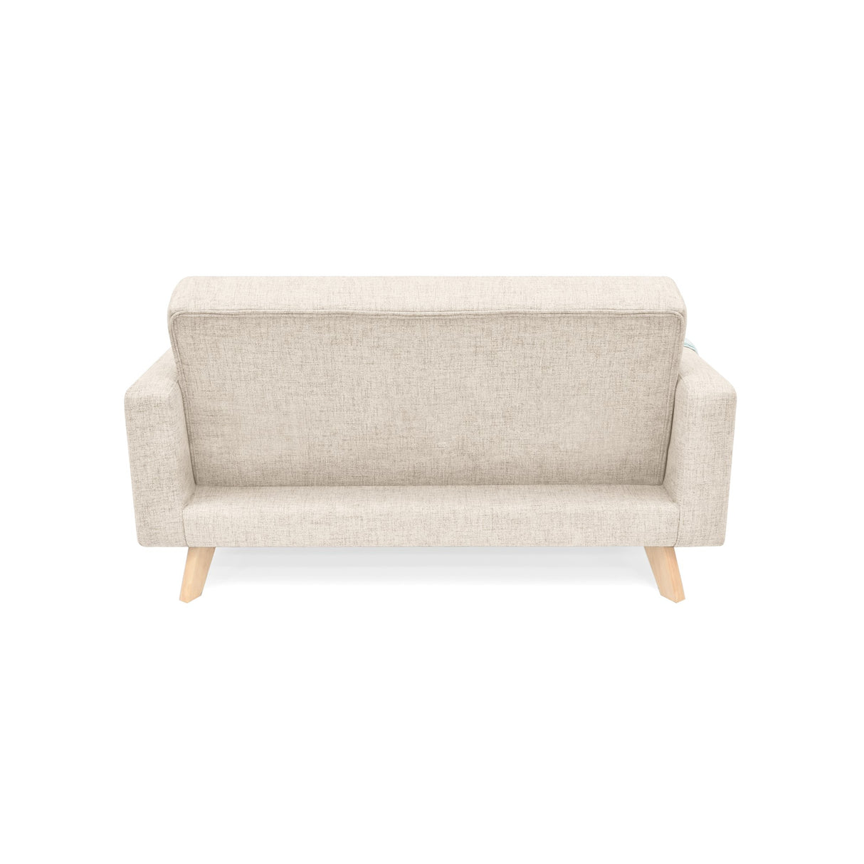 Sofá Barza Trigo Dicosta y Matiz Natural 150x82cm de Dos Puestos con Apoya Brazos