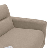 Sofá Barza Beige Duster y Matiz Natural 150x82cm de Dos Puestos con Apoya Brazos