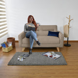 Sofá Barza Beige Duster y Matiz Natural 150x82cm de Dos Puestos con Apoya Brazos