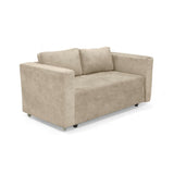 Sofá Cama Baxter Beige Sky 160x68cm de Tres Puestos con Apoya Brazos