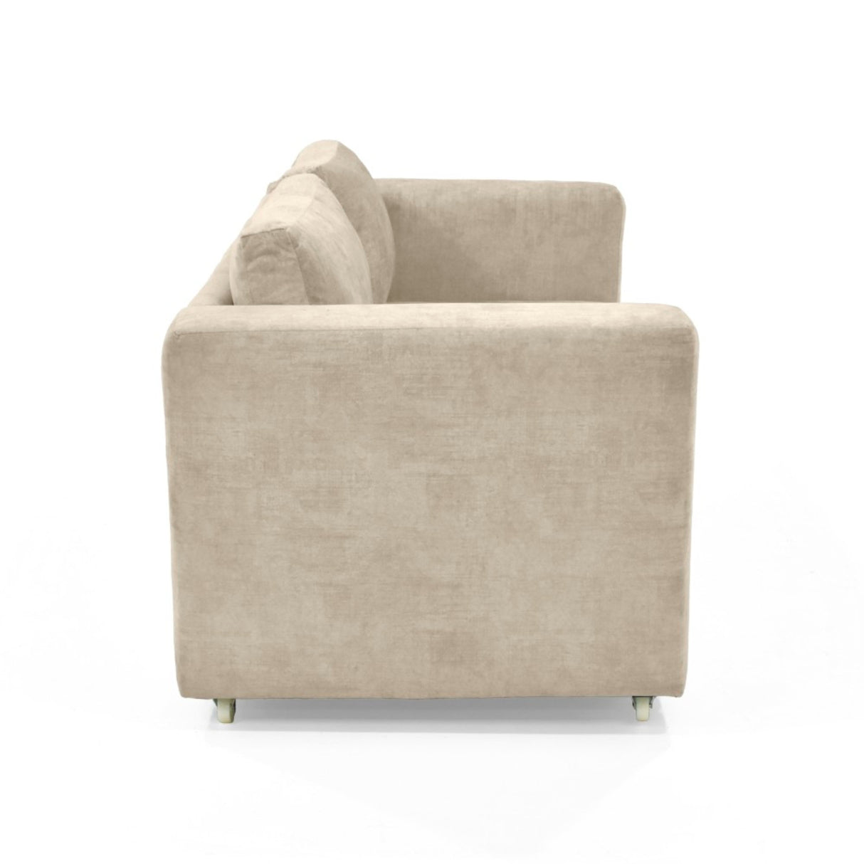 Sofá Cama Baxter Beige Sky 160x68cm de Tres Puestos con Apoya Brazos