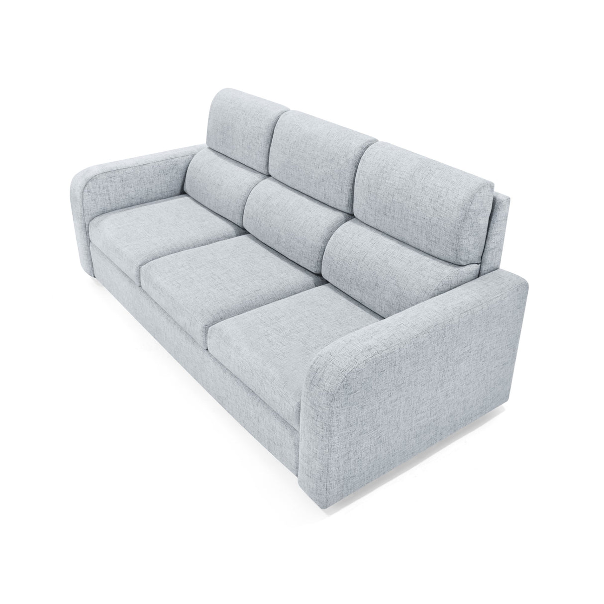 Sofá Bethel Acero Dicosta y Madera Cromo 207x95cm de Tres Puestos con Apoya Brazos
